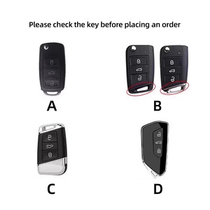 Coque de clé de voiture en alliage de zinc pour VW, <span class=keywords><strong>porte</strong></span>-clés résistant aux rayures, étui de protection pour clé de voiture pour Volkswagen Beetle <span class=keywords><strong>GTI</strong></span> Jetta Passat - Product Image 2
