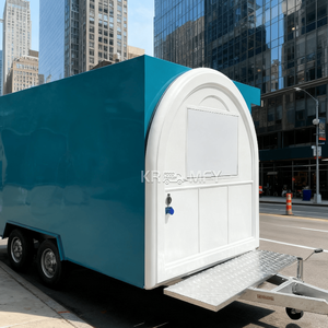 Remorque alimentaire mobile entièrement équipée, personnalisée, économique, pour la vente de crêpes, avec bar intégré, pour la vente ambulante et les voyages en extérieur - Product Image 6