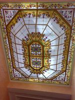 Dômes de plafond intérieurs en verre coloré pour églises, vitraux anciens, plaques de verre teinté, lucarnes, décoration de sécurité pour cathédrales