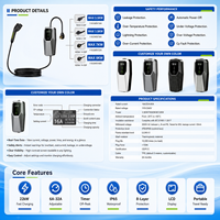 Chargeur de voiture électrique portable Shineyou personnalisable, certifié FCC, pour prise NACS Type 1 (SAE J1772) NEMA 16/32/40A, directement de l'usine