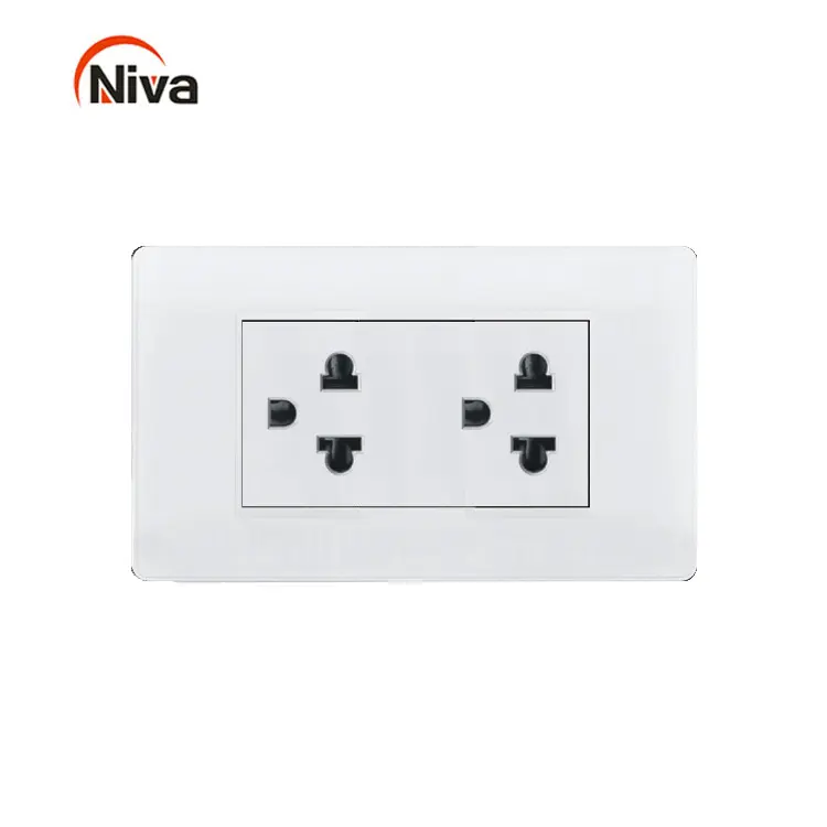Interruptor de pared Niva América Tailandia interruptores eléctricos personalizados estándar universales y enchufes domésticos