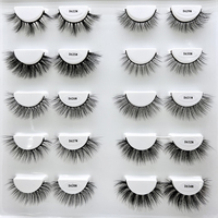 Vente en gros de cils 3D de 15 mm, faits à la main, en faux vison naturel, en bandes, marque privée, extensions de cils effilés, cils en bande