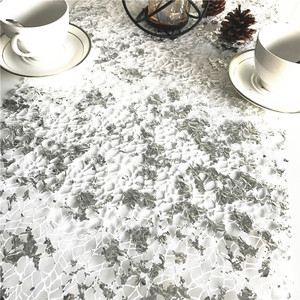 Maille en K pour l'emballage des fleurs avec feuille d'or chaud, chemin de table, décoration de mariage, emballage cadeau, utilisation de Noël - Product Image 2