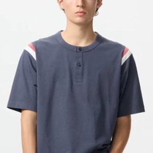 T-shirt Homme Personnalisé à Manches Courtes 100% Coton Coupe Ample Style Urbain Respirant Prix de Gros - Product Image 2