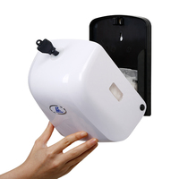 Leekong, best-seller en stock, distributeur de serviettes en papier pliées en deux, en plastique ABS, à fixation murale, pour usage hôtelier, design moderne, garantie de 3 ans