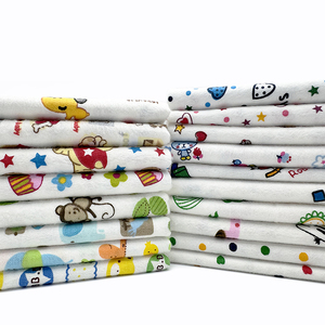 Trẻ em vui vẻ in da thân thiện không kích thích 100% bông vải 20*10 40*42 150Gsm <span class=keywords><strong>flannel</strong></span> vải - Product Image 1