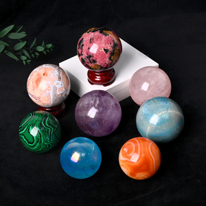 Gran oferta, piedra curativa de cristal de alta calidad, <span class=keywords><strong>Bola</strong></span> de esfera de cristal Natural para decoración del hogar - Product Image 4