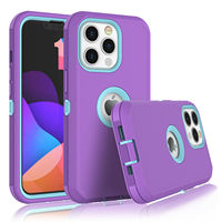 Étui robuste de protection intégrale pour iPhone 13 & 12 & 14 & 15 & 16 & 17 Pro Max, coque antichoc