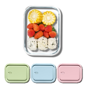 Hộp giữ tươi bằng thủy tinh borosilicate cao cấp, kín hơi, dùng được trong lò vi sóng, thích hợp cho văn phòng, trường học, sinh viên, đựng thức ăn, dung tích 410ml - Product Image 2