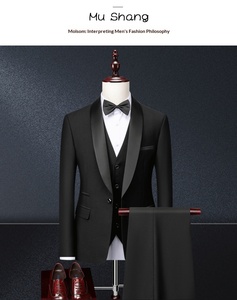 <span class=keywords><strong>Ensemble</strong></span> de costume de luxe 3 pièces pour homme, grandes tailles M-6XL, coupe ajustée, double fente, pour marié, smoking de <span class=keywords><strong>mariage</strong></span>, costumes décontractés et élégants - Product Image 6
