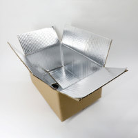 Boîtes en carton pour poissons et légumes, boîtes d'expédition isolées en polystyrène pour aliments congelés