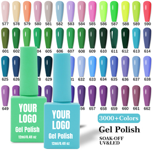Esmalte de Uñas en Gel Natural de Bajo Olor, Secado Rápido al Aire, Esmalte de Uñas en Gel Profesional de Alta Pigmentación, Esmalte de Uñas en Gel UV - Product Image 1