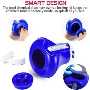 プール & スパPP塩素タブレットディスペンサーフローター統合温度計ホルダー付き - Product Image 3