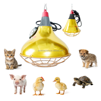 Lampe chauffante pour poulets, lampe de chauffage pour élevage avicole, lampe chauffante pour poussins