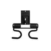 Crochets muraux en acier au carbone pour outils - Rail durable à haute capacité de charge, crochet double pour balai, grande capacité, pour cuisine et maison