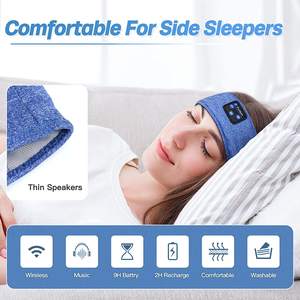 Amazon Top Best Seller Sleep Headphones Casque de sport <span class=keywords><strong>Bluetooth</strong></span> sans fil avec haut-parleur stéréo HD ultra fin - Product Image 4