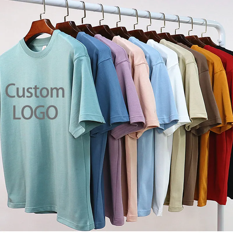 Wholesale 100% Cotton Blank Men's T-Shirts Customize Print LOGO T-Shirt Custom T Shirt Printing embroidered