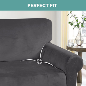 Universal Modern Elastic <b>Stretch</b> <b>Sofa</b> <b>Cover</b> Set Washable Cashmere Adjustable Protector for Entire House - Product Image 5