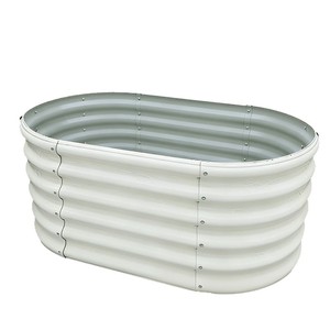 Jardinière en métal respirant de 1 mètre, design simple, <span class=keywords><strong>pour</strong></span> la culture de légumes et de fleurs sur le toit ou en extérieur - Product Image 5