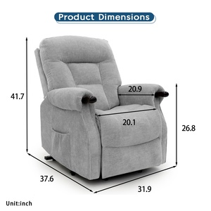 Fauteuil inclinable électrique à double moteur Geeksofa, inclinable et réglable en hauteur, pour personnes âgées, handicapées et patients - Product Image 2