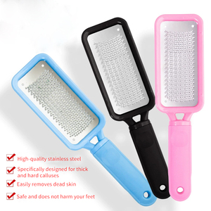 Lime à pieds professionnelle double face en métal, fournitures de soins des pieds, lime à pieds à long manche pour <span class=keywords><strong>pédicure</strong></span> - Product Image 2