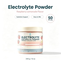 Poudre d'électrolytes LuvVita saveur framboise-citron, mélange pour boisson hydratante, soutien sportif et bien-être quotidien, OEM/ODM