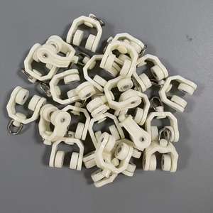 Style Art Déco Ondulation <span class=keywords><strong>Rideau</strong></span> Embrasse Crochets Plastique PC S Pli <span class=keywords><strong>Rideau</strong></span> Rail Coureurs <span class=keywords><strong>Rideau</strong></span> Accessoires - Product Image 2