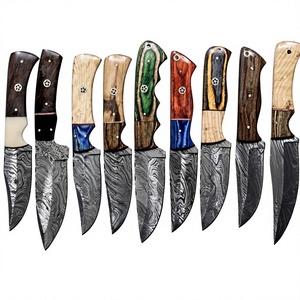 Handcrafted Industrial Grade Damascus Steel Fixed Blade Hunter/Camping <b>Knife</b> Wood <b>Handle</b> Drop Point 23cm 3-Year High Quality - Product Image 1