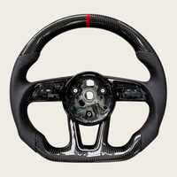 Volant en fibre de carbone pour Audi A3 8V A6 C7 C6 S3 A5 B8 B9 Q7 Q5 RS3 A7 TT S8 S4 A8 RS7 S5 S6 S7 Q3 Q5 – Pièces de volant