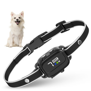 Dispositivo antiladridos con mini pantalla a color, entrenador de mascotas para perros con collar de goma, color negro - Product Image 4