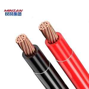 6 8 10 12 14 AWG THHN cables eléctricos cable THHN THW UL83 trenzado 100% núcleo de cobre Cable de construcción