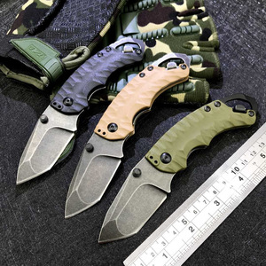 Couteau pliant de poche Kashokeshuo 8750 pour la survie en plein air, la défense personnelle et le camping, lame en acier 8Cr13MOV - Product Image 1
