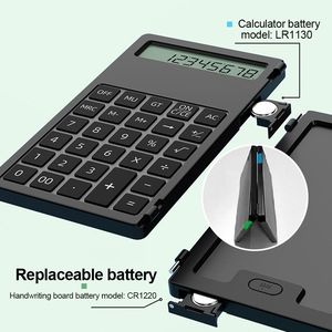 Mini calculadoras científicas plegables de 12 dígitos para el hogar inteligente con Bloc de notas LCD de 5 pulgadas con lápiz óptico para oficina de estudiantes - Product Image 6