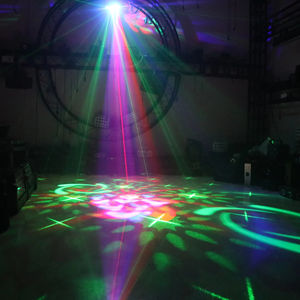 DJ Disco Beam 5-en-1 LED Stage Light RGBW Laser Pattern Flash avec effets dynamiques Party Wedding Club Dance KTV - Product Image 1