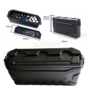 กล่องเก็บของท้ายรถสำหรับ Suzuki Jimny 3/5 ประตู ปี 2007-2025 กล่องเก็บของภายนอก กล่องใส่กระเป๋าเป้ขนาดเล็ก อุปกรณ์ตกแต่ง - Product Image 4