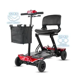 Gran oferta, Scooter Eléctrico para discapacitados, 4 ruedas, scooter de movilidad de litio para adultos