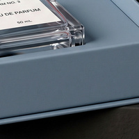 Coffret cadeau personnalisé bleu pour eau de parfum et boîte magnétique pour parfum avec boîte en papier pour collection de parfums pour emballage de parfum