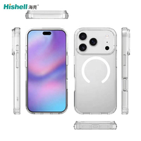 Étui de protection magnétique transparent anti-jaunissement en TPU Bayer pour iPhone 18 Pro Max