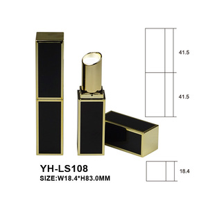 Lápices labiales cuadrados personalizados, color negro mate, venta directa de fábrica, venta al por mayor - Product Image 2