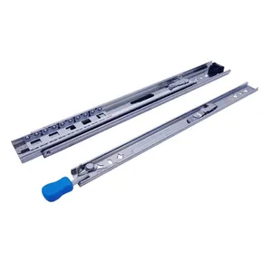 Cabinet Drawer Slide 48 inch 1 Pair Full Extension 500LB load Lock In-Lock Out Trigger One Slide