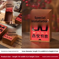 Boîte cadeau en bois personnalisée pour l'emballage du thé, blanche, vente en gros, logo personnalisé, emballage cadeau en bois recyclable, design personnalisé