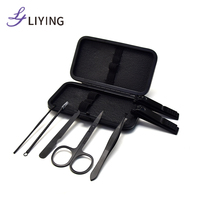 Ensemble de manucure professionnel de haute qualité en acier inoxydable 7 en 1 avec ciseaux de pédicure, kit de soins pour bébé, emballage en boîte
