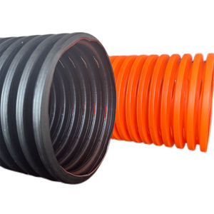 Tubos de plástico corrugado suave <span class=keywords><strong>perforado</strong></span> HDPE de 116mm con calcetín <span class=keywords><strong>para</strong></span> campos de drenaje efectivos - Product Image 2