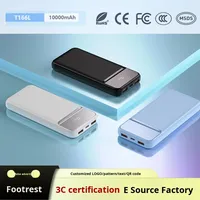 Power Bank Bersertifikasi 3C 10000-20000mAh Kapasitas Besar Pengisian Cepat Bahan ABS/PC Tahan Api Baterai Lithium Polymer untuk Ponsel