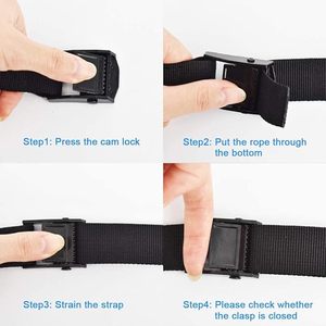 調整可能な25mm 1mポリエステルタイダウンストラップ800lbsオートバイ貨物トラック用カムバックルSUPカヤック荷物テンショニングベルト - Product Image 5