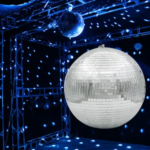 Bola de luz Led Rgb para fiesta de Dj, Bola de espejo giratoria profesional para Club nocturno, boda, Bola de discoteca