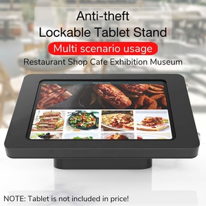 Đầy đủ kim loại máy tính bảng đứng cho ipad không khí Pro truy cập hàng đầu đứng với 2 Ổ Khóa máy tính bảng PC Wall Mount Bracket máy tính bảng POS khóa bàn đứng - Product Image 2