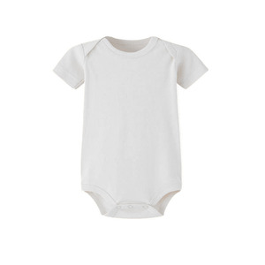 Benutzer definierte oder Lager CPC CE-zertifizierte weiche Bio-Baumwolle einfarbige Bodys Kurzarm einteilige Baby kleidung Onesies Stram pler - Product Image 3