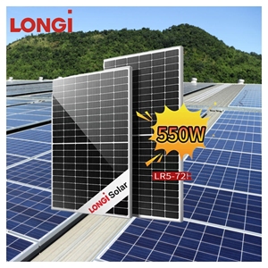Precio barato Longi 540W 550W panel bifacial solar en Myanmar Japón Turquía <span class=keywords><strong>5</strong></span> <span class=keywords><strong>kW</strong></span> Placa de panel solar para invernadero agrícola - Product Image 1