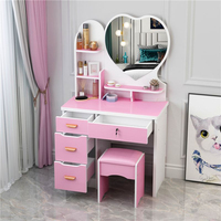 Coiffeuse moderne minimaliste compacte et multifonctionnelle pour chambre, salle de bain et salon